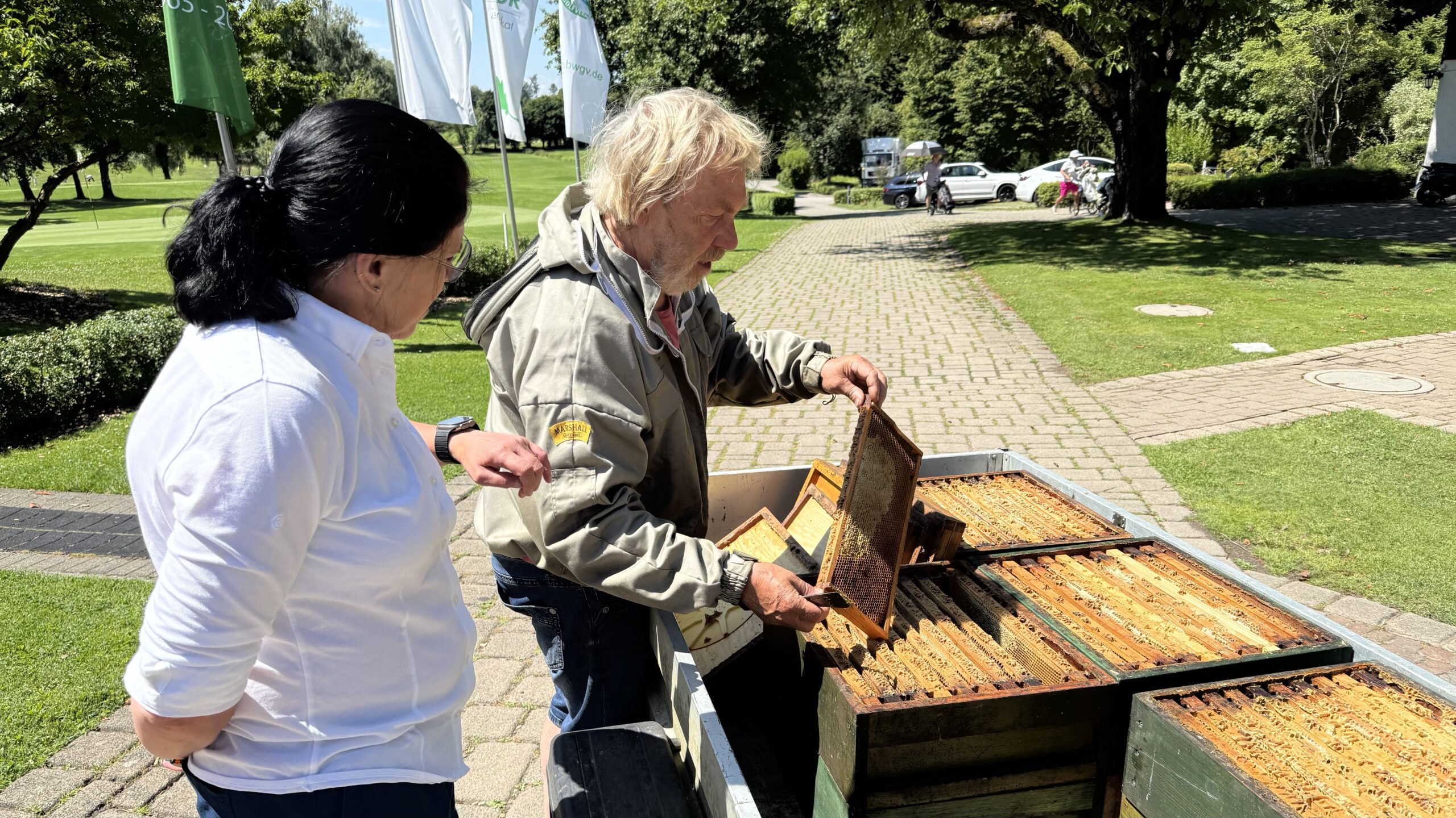 Honigernte im Golf-Club Konstanz e.V.